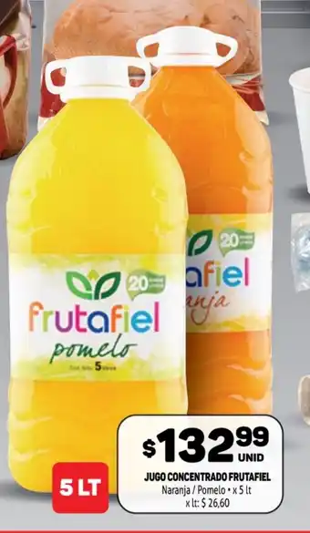 Makro Frutafiel Jugo Concentrado Naranja / Pomelo x 5 lt oferta