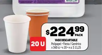 Makro Vaso Descartable x 360 cc x 20 oferta
