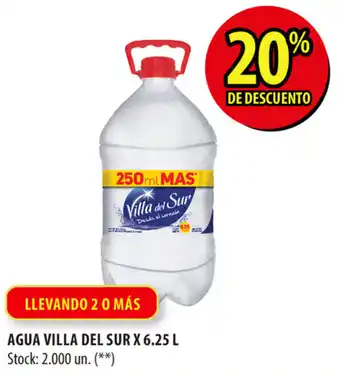Punto Mayorista Villa de Sur Agua x 6.25 L oferta