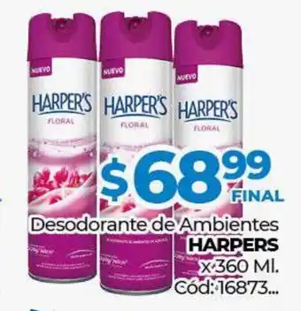Diarco Harpers Desodorante Ambientes x 360ml oferta