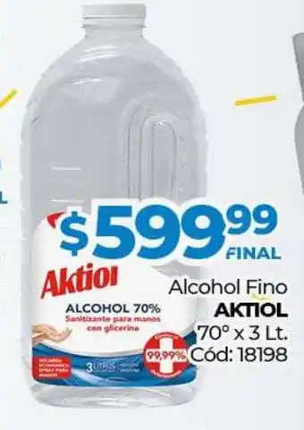 Diarco Aktiol Alcohol Fino 70 x 3lt oferta