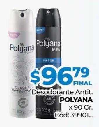 Diarco polyana Desodorante Antit. x 90gr oferta
