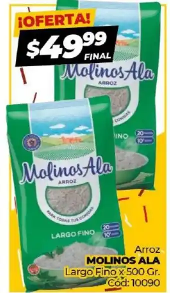 Diarco Molinos Ala Arroz Largo Fino x 500gr oferta