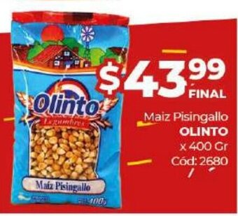 Diarco Olinto Maiz Pisingallo x 400gr oferta