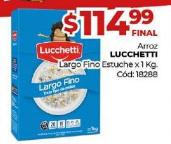 Diarco Lucchetti Arroz Largo Fino Estuche x 1kg oferta