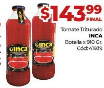 Diarco Inca Tomate Triturado Botella 910gr oferta