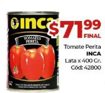 Diarco Inca Tomate Perita Lata x 400gr oferta