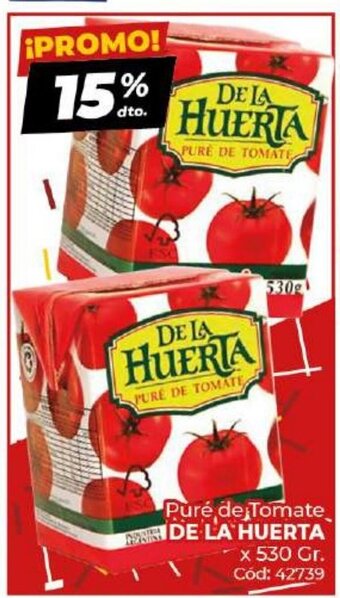 Diarco De La Huerta Puré de Tomate x 530gr oferta