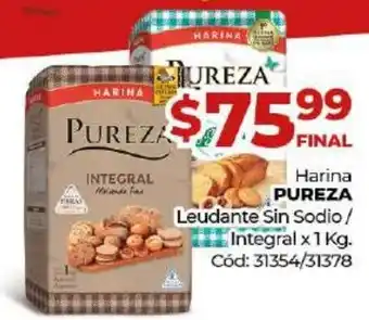 Diarco Pureza Harina Leudante Sin Sodio / Integral x 1kg oferta