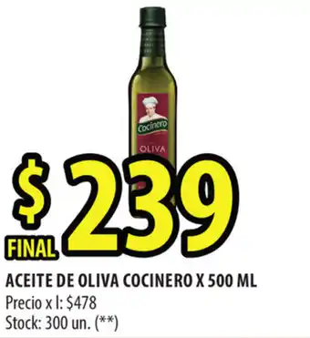Punto Mayorista Cocinero Aceite Oliva x 500 ml oferta