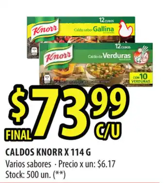Punto Mayorista Knorr Caldos x 114 g oferta