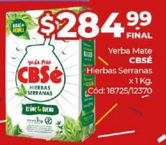 Diarco CBSE Yerba Mate Hierbas Serranas x 1kg oferta