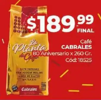 Diarco Cabrales Café 80 Aniversario x 260gr oferta