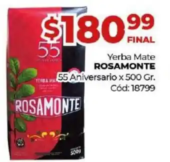 Diarco Rosamonte Yerba Mate 55 Aniversario x 500gr oferta