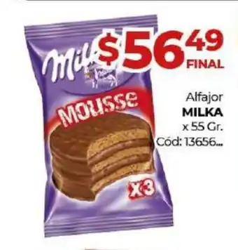 Diarco Milka Alfajor x 55gr oferta