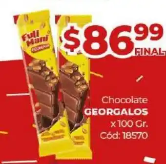 Diarco Georgalos Chocolate x 100gr oferta