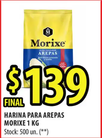 Punto Mayorista Morixe Harina para Arepas 1 kg oferta