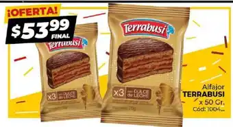 Diarco Terrabusi alfajor x 50gr oferta