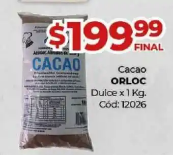 Diarco Orloc Cacao Dulce x 1kg oferta