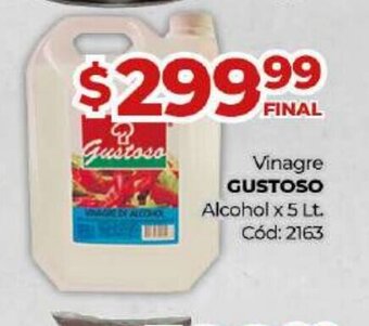 Diarco Gustoso Vinagre Alcohol x 5lt oferta