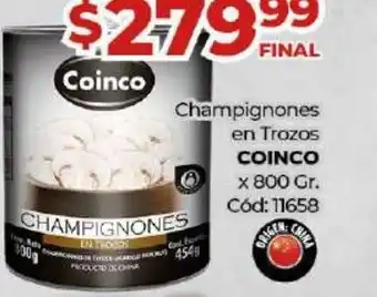 Diarco Coinco Champignones en Trozos x 800gr oferta