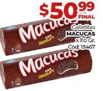 Diarco Macucas Galletitas x 110gr oferta