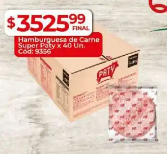 Diarco hamburguesa de Carne Super Paty x 40un oferta
