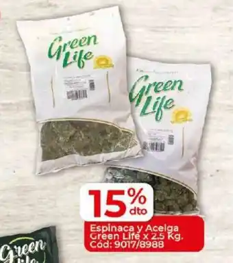 Diarco Green Life Espinaca y Aceiga x 2.5kg oferta