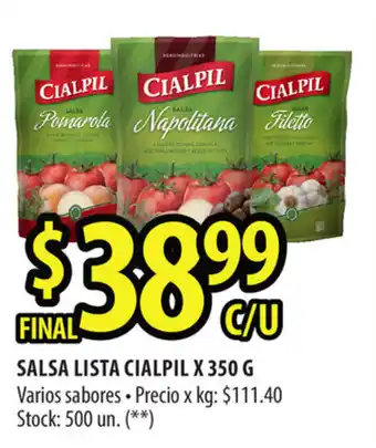 Punto Mayorista Cialpil Salsa Lista x 350 g oferta