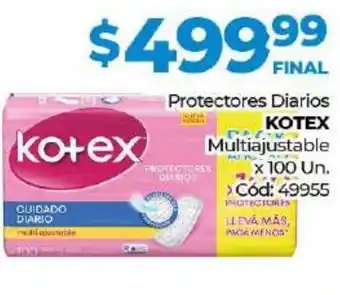 Diarco Kotex Protectores Diarios Multiajustable x 100Un oferta