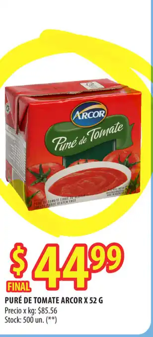 Punto Mayorista Arcor Puré de Tomate x 52 g oferta