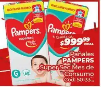 Diarco Pampers Pañales Super Sec Mes de Consumo oferta