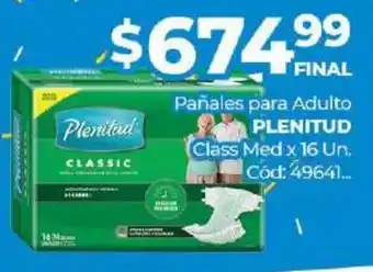 Diarco Plenitud Pañal PAra Adulto Class Med x 16un oferta