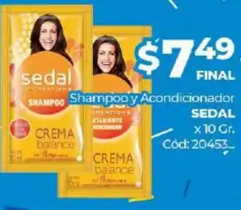 Diarco Sedal Shampoo y Acondicioandor x 10gr oferta