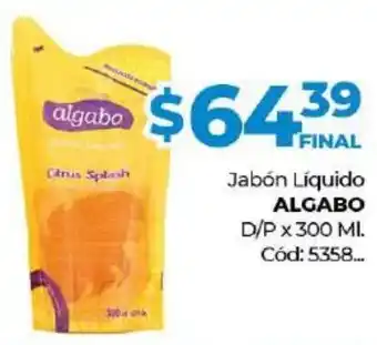Diarco Algabo Jabón Líquido D/P x 300ml oferta