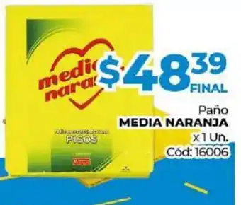 Diarco Media Naranja Paño x 1un oferta