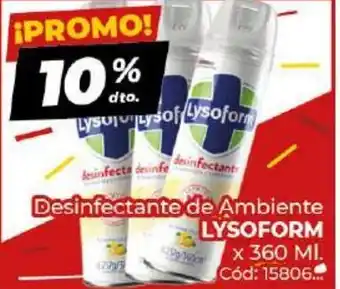 Diarco Lysoform Desinfectante de Ambiente x 360ml oferta