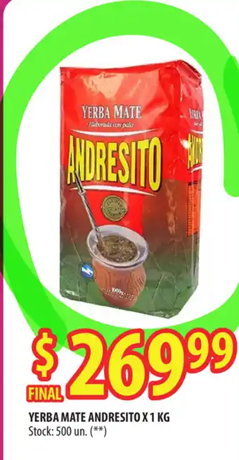 Punto Mayorista Andresito Yerba Mate x 1 kg oferta