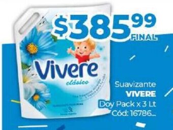 Diarco Vivere Suavizante Doy Pack x 3lt oferta
