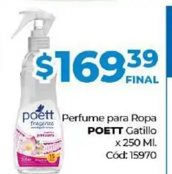 Diarco Poett Perfume Para Ropa x 250ml oferta