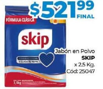 Diarco Skip Jabón en Polvo x 2.5kg oferta