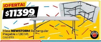 Diarco Newstorm Mesa Rectangular Plegable x 1,80mt oferta