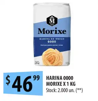 Punto Mayorista Harina 0000 Morixe x 1kg oferta