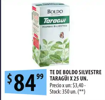 Punto Mayorista Te De Boldo Silvestre Taraguí x 25un oferta