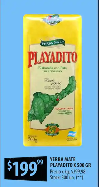Punto Mayorista Yerba Mate Playadito x 500gr oferta
