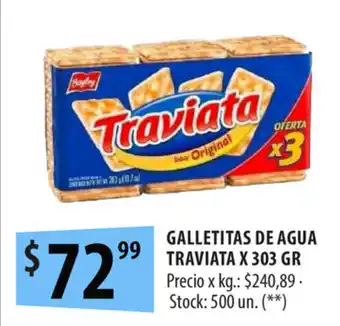 Punto Mayorista Traviata Galletitas de agua x 303gr oferta