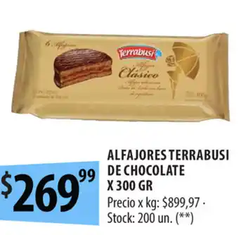 Punto Mayorista Terrabusi Alfajores De Chocolate x 300gr oferta