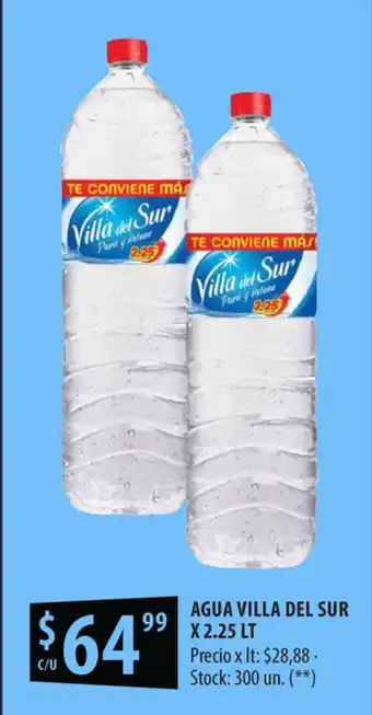 Punto Mayorista Agua Villa Del Sur x 2.25lt oferta