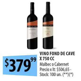 Punto Mayorista Vino Fond De Cave x 750cc oferta