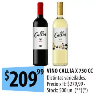 Punto Mayorista Vino Callia x 750cc oferta